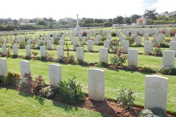 Battle of Crete WW2 Private Tour (price per group of 6) - Souda Bay War Cemetery: Where You Start With Names and Stories