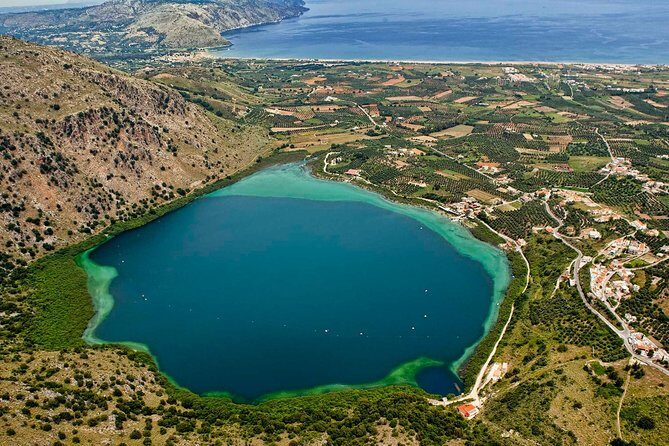 Crete Nature Kournas lake Argyroupoli &Georgioupoli from Rethymno - Stop 1: Lake Kournas, Crete’s Only Fresh-Water Lake Stop