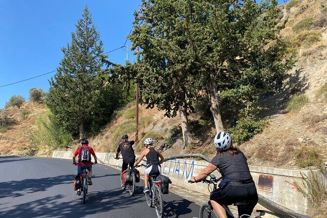 E-Bike Tour with Wine Tasting in Dafnes, Heraklion - How the tour handles your energy: leave the bikes and take the taxi