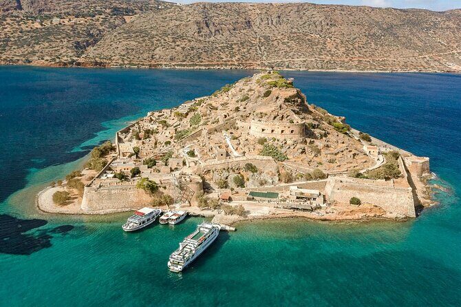 Elounda: Spinalonga Prof. Guided Boat Tour w/ BBQ + Swimming - Kolokytha swim stop and onboard BBQ: the best part for sea lovers