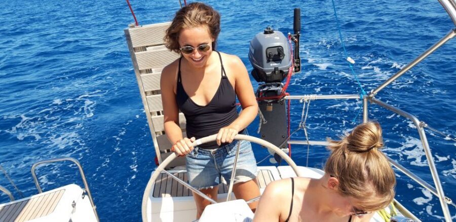 From Chania: Fully Private Sailing Cruise with Meal & Drinks - Open-water sailing: trade winds, plus a real chance to steer