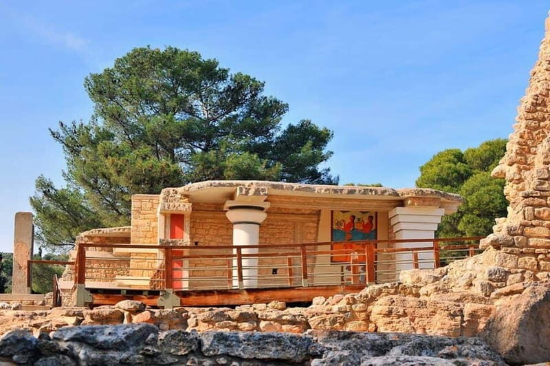 From Chania & Rethymno: Knossos Palace & Heraklion City Tour - Knossos Palace: licensed guiding, myth, and real structure