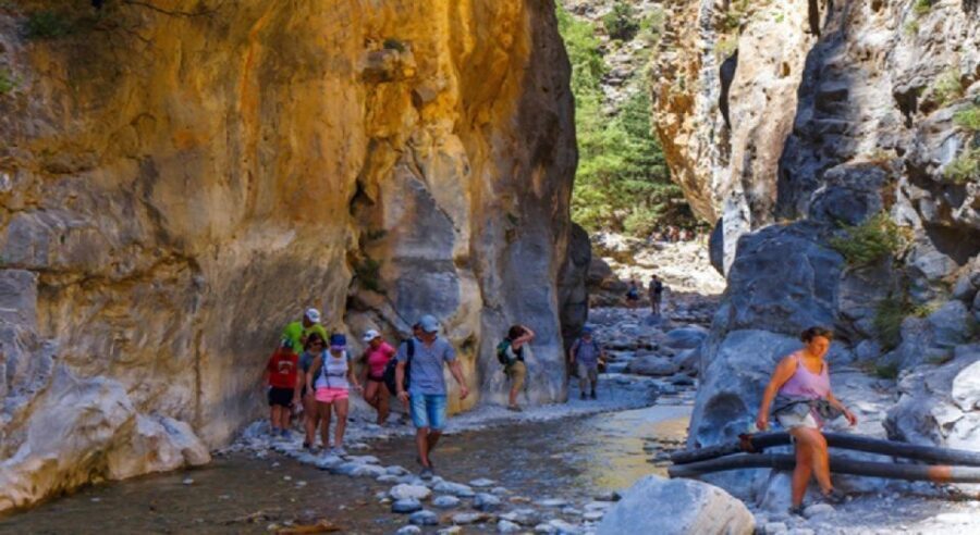 From Chania: Samariá Gorge Guided Hike - The Iron Gates: the narrow passage that makes the cliffs feel personal