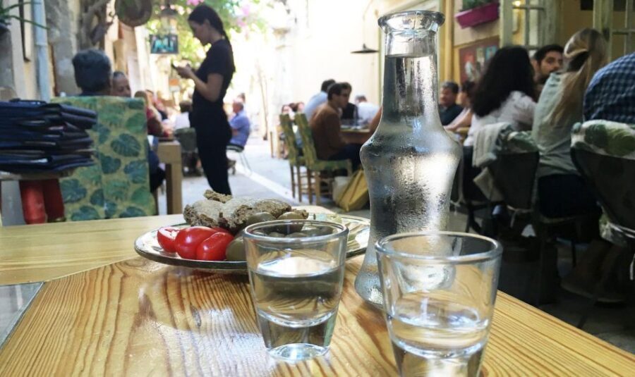 From Rethymno: Cretan Night Music, Food & Dancing - Pickup from Rethymno, then the 1-hour ride out