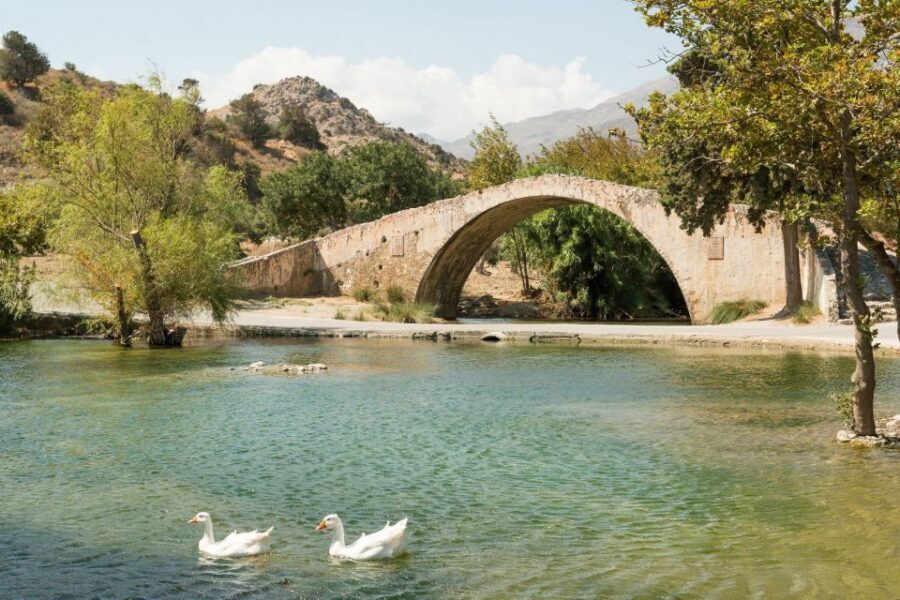 From Rethymno: Discover South Rethymno - Potamon Dam: where the scenery starts with water and birds