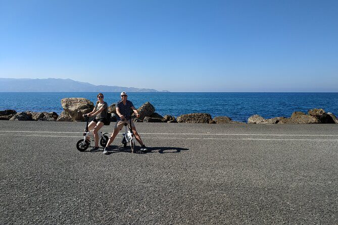 Heraklion: Ebike City tour - Food tasting & Wine tasting - Venetian Walls and the Tomb of Nikos Kazantzakis viewpoint break