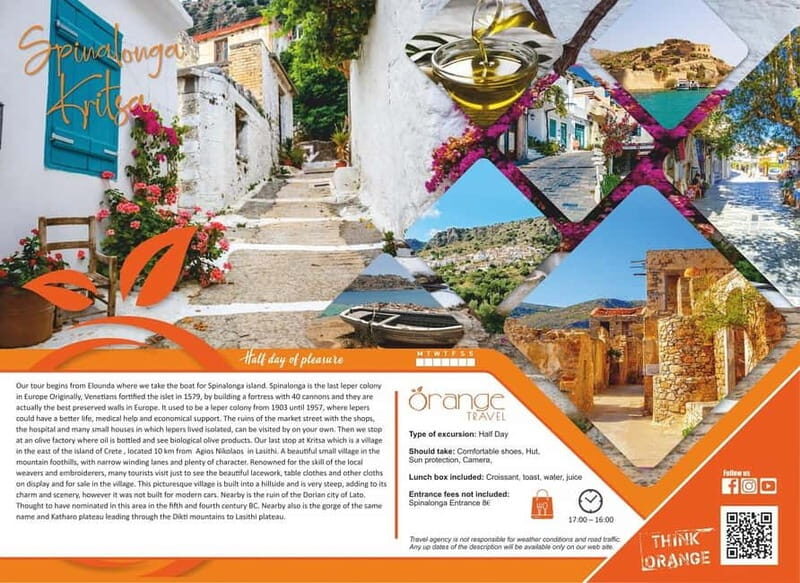 Heraklion : Spinalonga Island & Kritsa Village Half-Day Tour - Spinalonga From Elounda: The Boat Ride to a Fortified Island