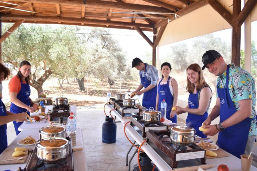 Moires: Cooking Class and Olive Oil Tasting at a Family Farm - Hands-on cooking: your 3-course meal, made station-by-station
