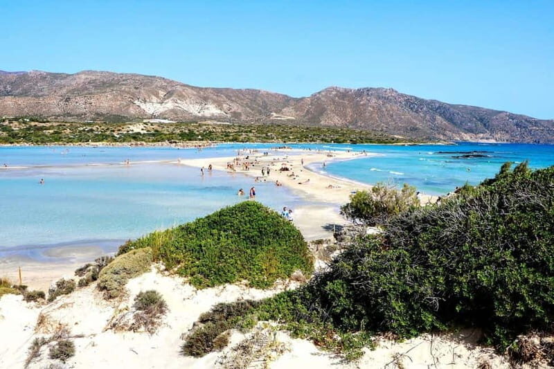 Private Excursion to Elafonisi & Wisdom of God Cave - Elafonisi pink sands, with the crowd control built in