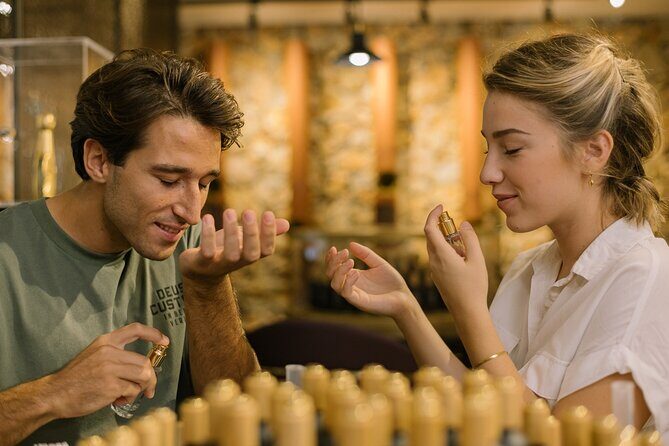 PRIVATE Workshop ESSENTIAL OILS & OLIVE OIL Factory with TASTING - A 6-Hour Crete Plan That Blends Oils, Olive Oil, and Food
