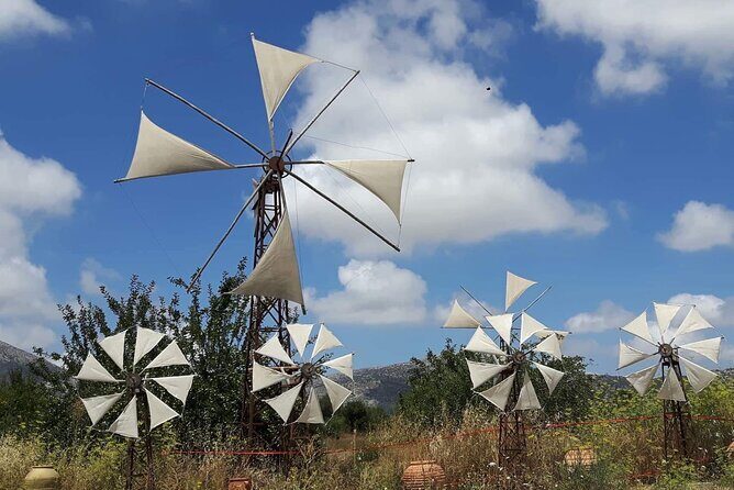 PRIVATE-Zeus Birthplace-Traditional Villages-Olive Oil Factory - Lasithi Plateau windmills and Lasithi Mesa at about 3000 feet