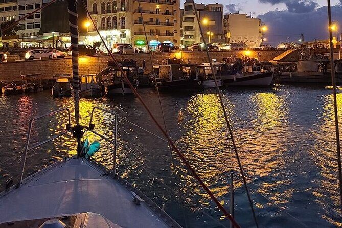 Romantic Luxury Sunset sailing - Heading to the Dia Area: Sailing Calm, Then Mooring for Dinner