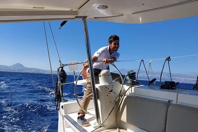 Sailing day to Dia island - Swimming, Snorkeling Gear, and Paddle Board Time