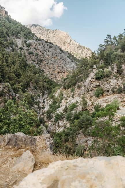 SAMARIA GORGE Full-Day Trip from CHANIA - The heart of it: descending into Samaria’s gorge floor