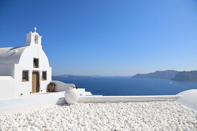 Santorini Full-Day Tour from Heraklion Crete - Profitis Ilias Monastery: the 360-degree payoff